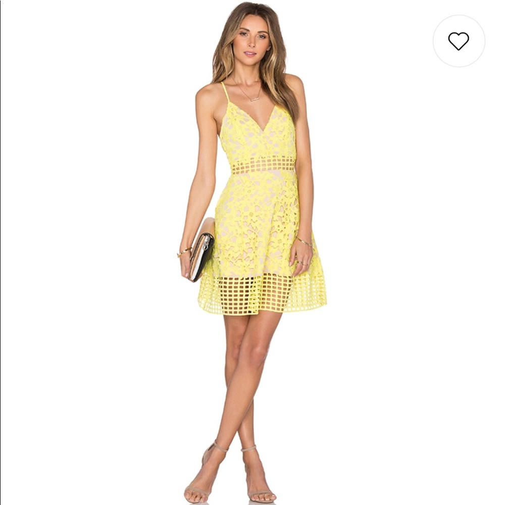 Lovers + friends Bellini dress in sunshine